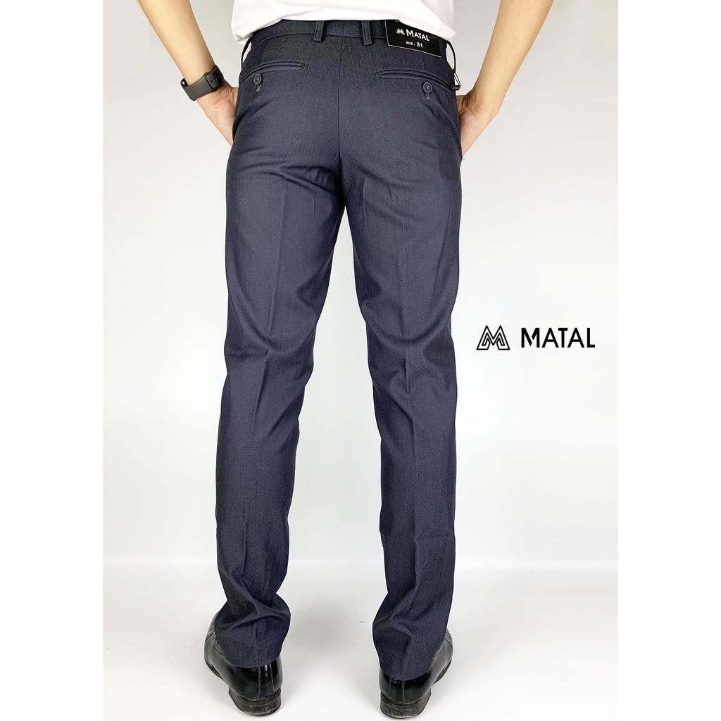 Quần âu nam MATAL phom classic, xanh tím than