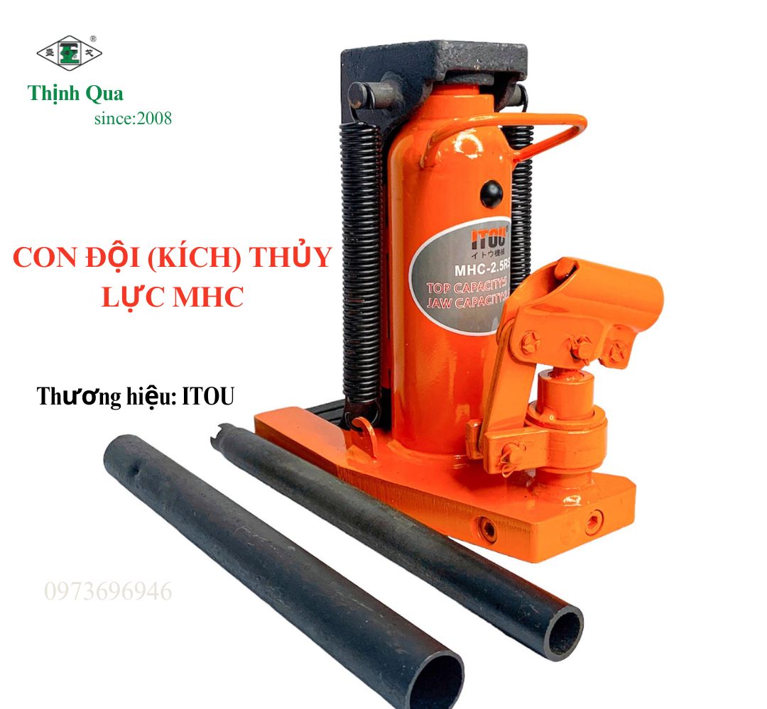 CON ĐỘI (KÍCH) THỦY LỰC MHC - 5 TẤN  (TẢI TRỌNG MÓC 2.5 TẤN )