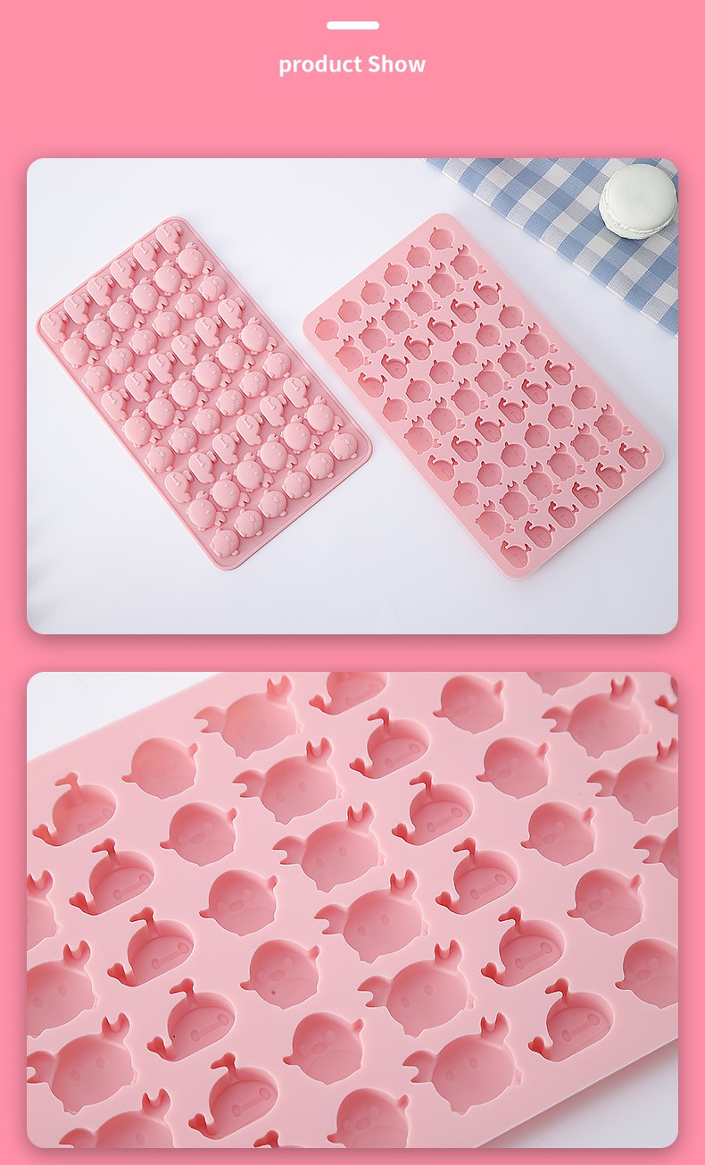 Khuôn silicon làm kẹo dẻo kẹo chip chip chocolate