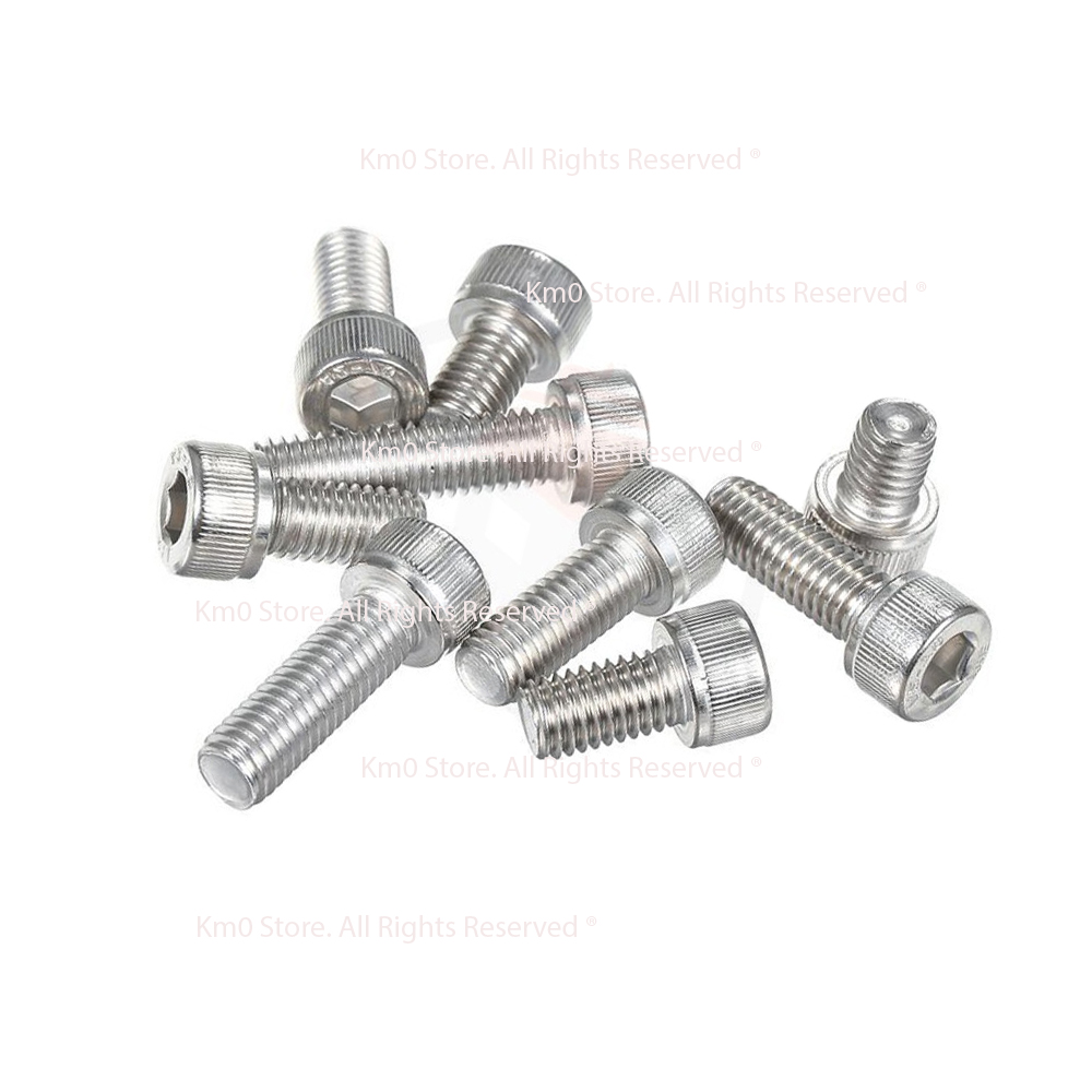Bulon (Ốc) Lục Giác Inox ĐẦU TRỤ M5 CD1003
