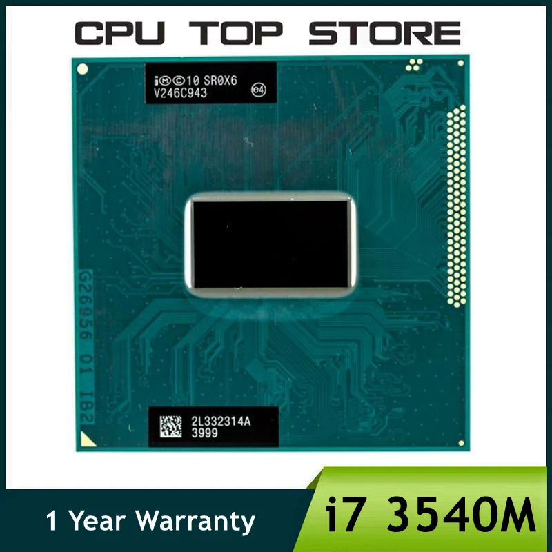 In core i7-3540m i7 3540m sr0x6 3.0ghz sử dụng dual-core quad-thread máy tính xách tay cpu bộ vi xử lý 4m 35w ổ cắm g2rpga988b
