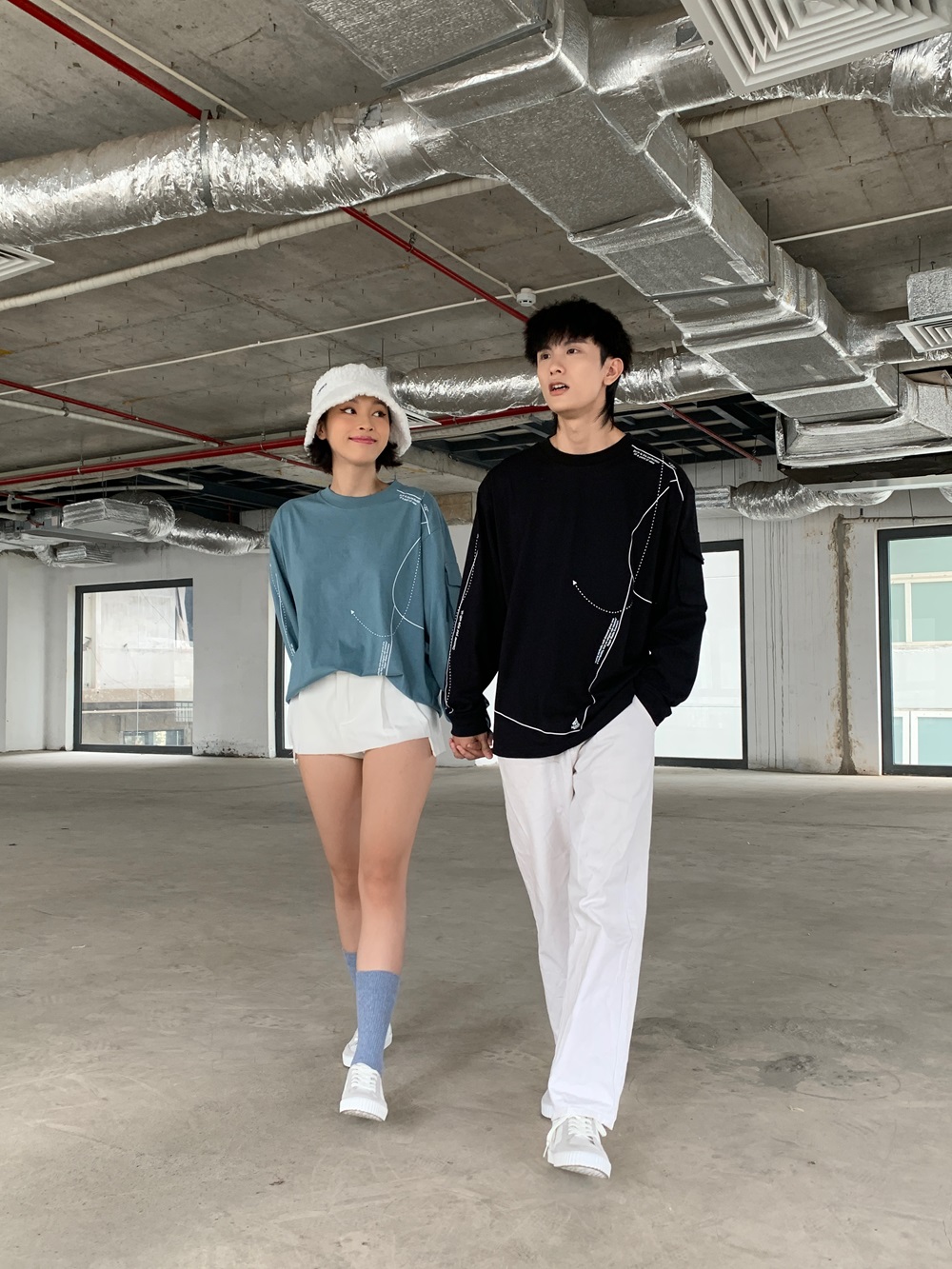 Giày Da Sneaker Nam Nữ E05 Off/White Dincox