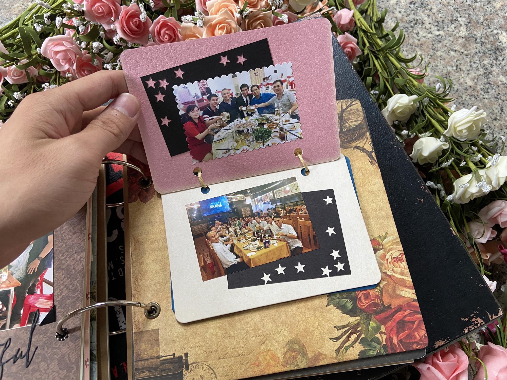 [HCM]Album Scrapbook Retro Clock