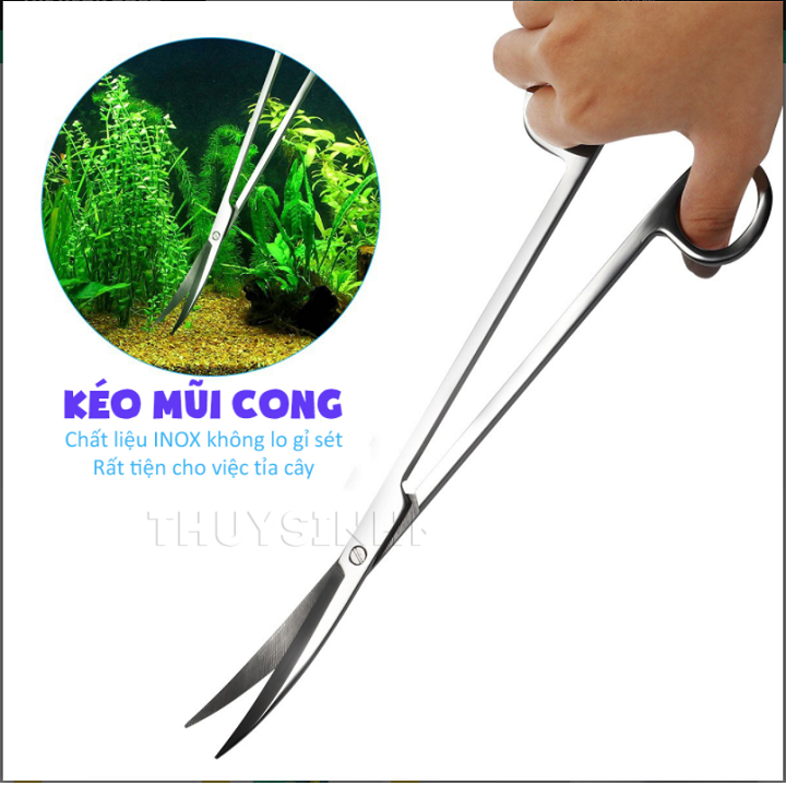 Nhíp trồng cây thủy sinh cong/ thẳng 27cm