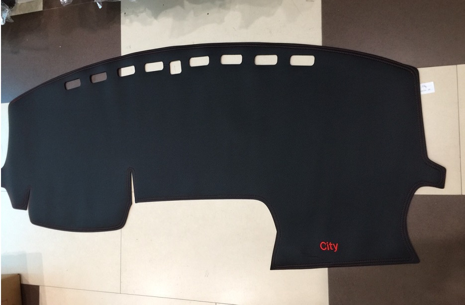 Thảm Taplo Da Carbon Xe Honda City 2015 2016 2017 2018 2019 2010 2021 2022 2023. Chất Liệu Da Cao Cấp