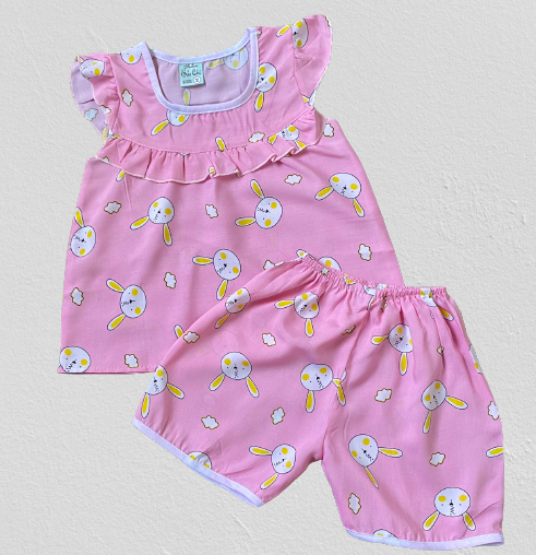 [6kg-12kg] Đồ bộ cho bé gái chất vải tôn, lanh, tole hai da siêu mát