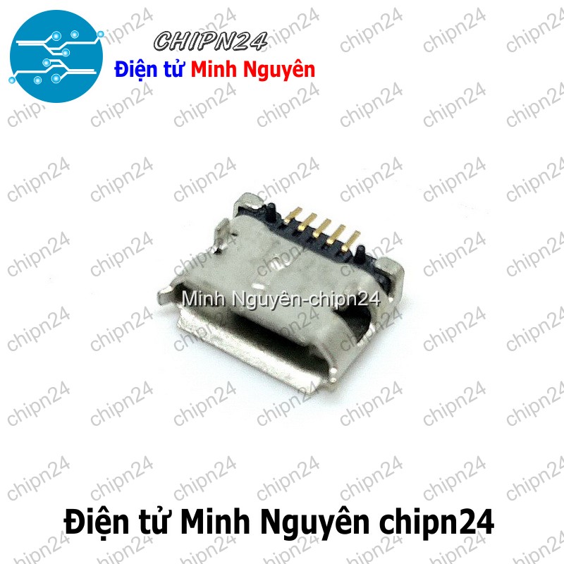 [4 cái] (K148) Đầu Micro USB V1 MK5P (Đầu Jack USB Hàn Board) - HH001634