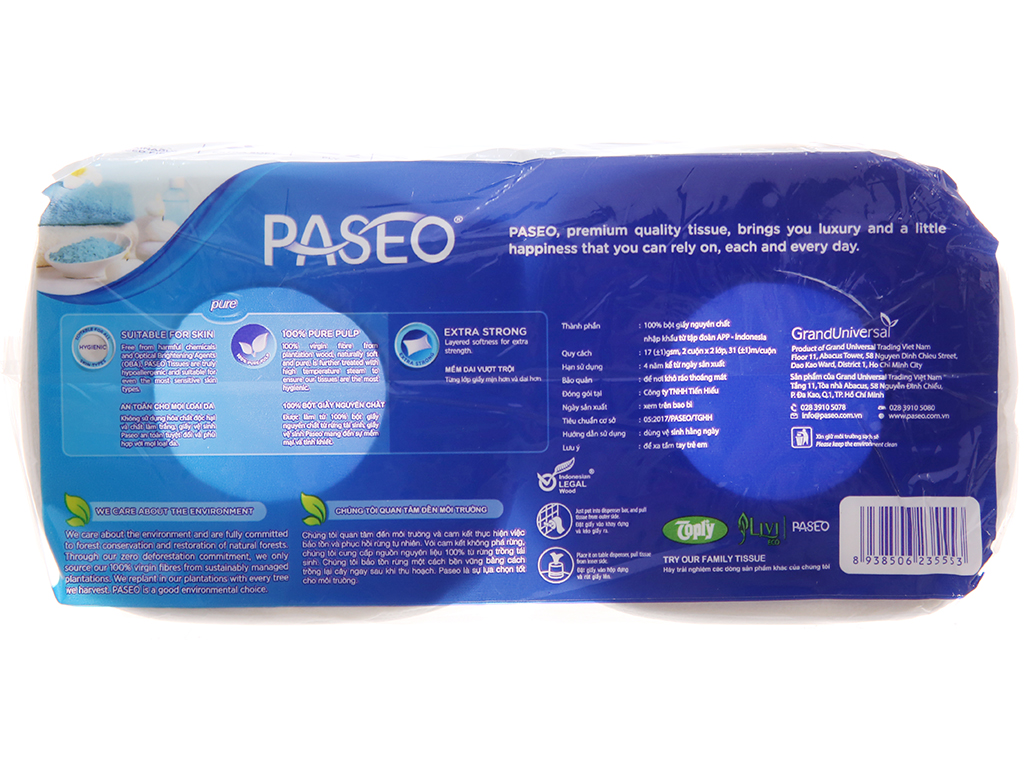 Giấy vệ sinh Paseo 10 cuộn ( 2 lớp )