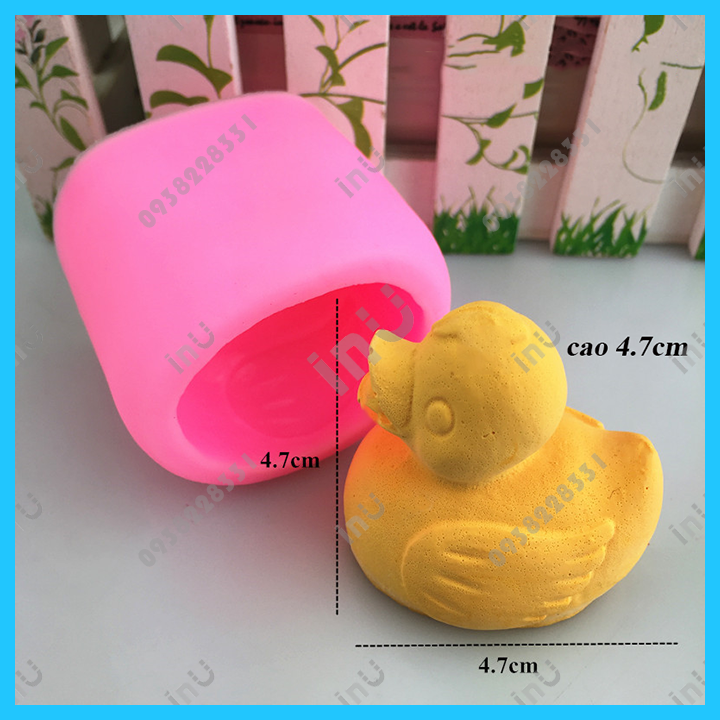 HCM - Khuôn silicon 3D các mẫu vịt làm bánh fondant, socola, rau câu, xà bông 3D và resin tượng BSI