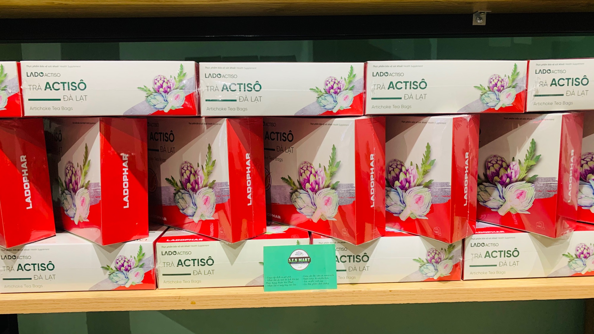 Trà Actiso Đà Lạt LaDo 100 túi lọc 200gr