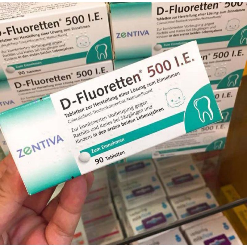 [HCM]Viên Vitamin D-Fluoretten 500 I.E Đức
