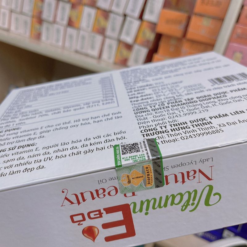 ( Hộp 60 Viên):Vitamin E Đỏ Natural Beauty .
