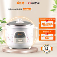 Nồi Cơm Điện Nắp Rời COMET - CM8009 -  Dung tích 1.2L  phù hợp 2-4 người ăn - Hàng Chính Hãng - BH 12 tháng