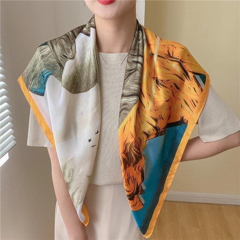 Các mẫu khăn lụa vuông kích thước 90*90cm
