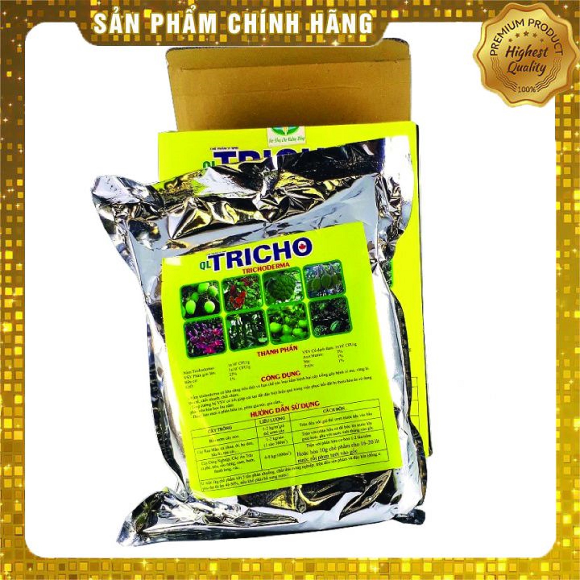 Nấm đối kháng TRICHODERMA (1kg) giúp phòng trừ bệnh và cải tạo đất
