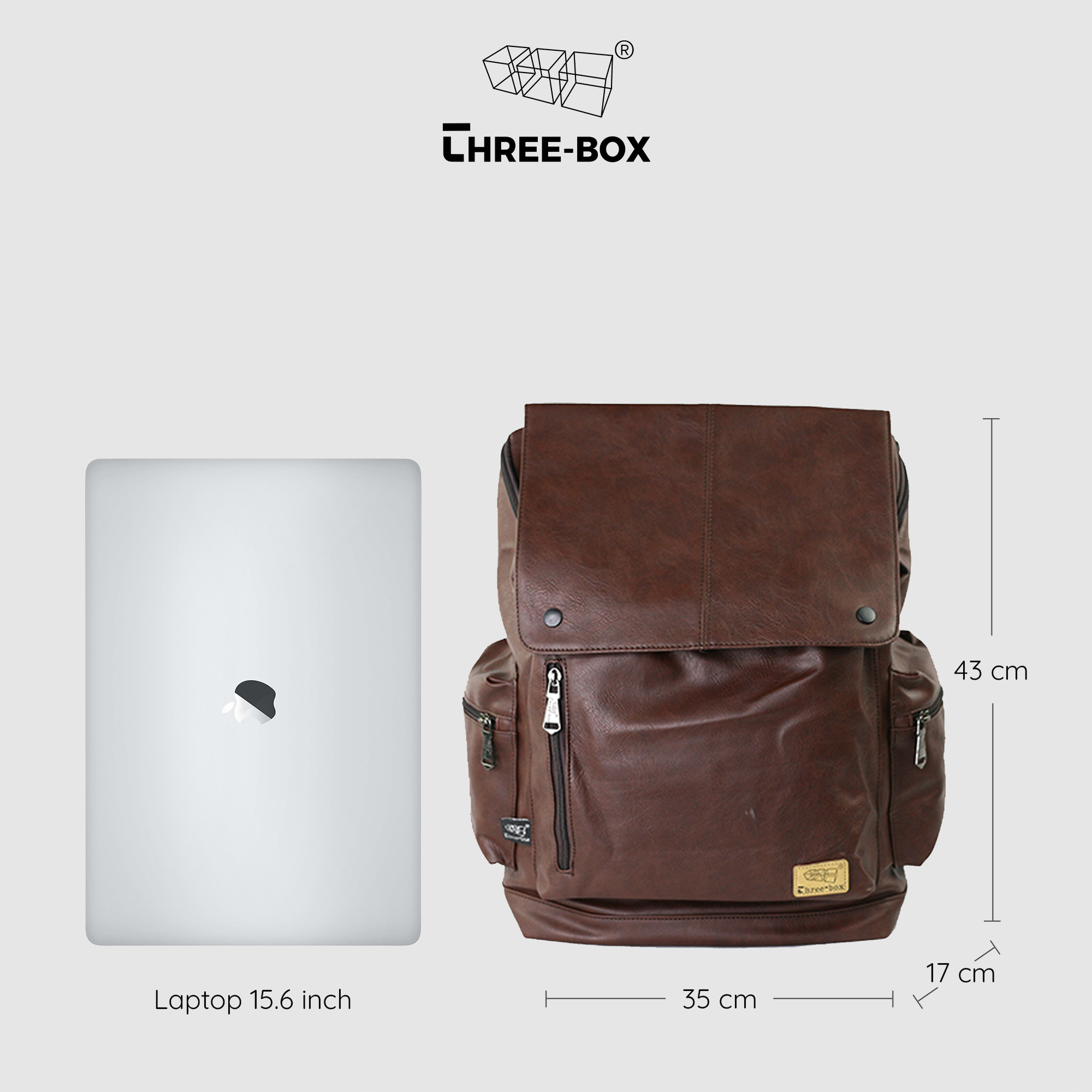 Balo trống du lịch da Three-Box - BL2378
