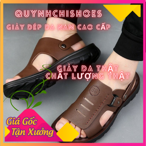 [SIÊU SALE] Dép da nam trung niên cao cấp