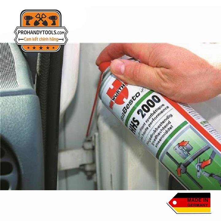 Chai Xịt Mỡ Bò Nước Wurth HHS2000 500ml