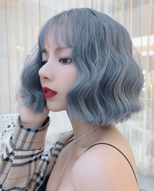 Tóc giả xù ngắn ❤️FREESHIP❤️ tóc xù 3057