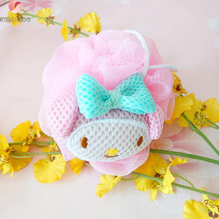 [HCM]Bông Tắm Tròn Hello Kitty Dễ Thương - kireicos