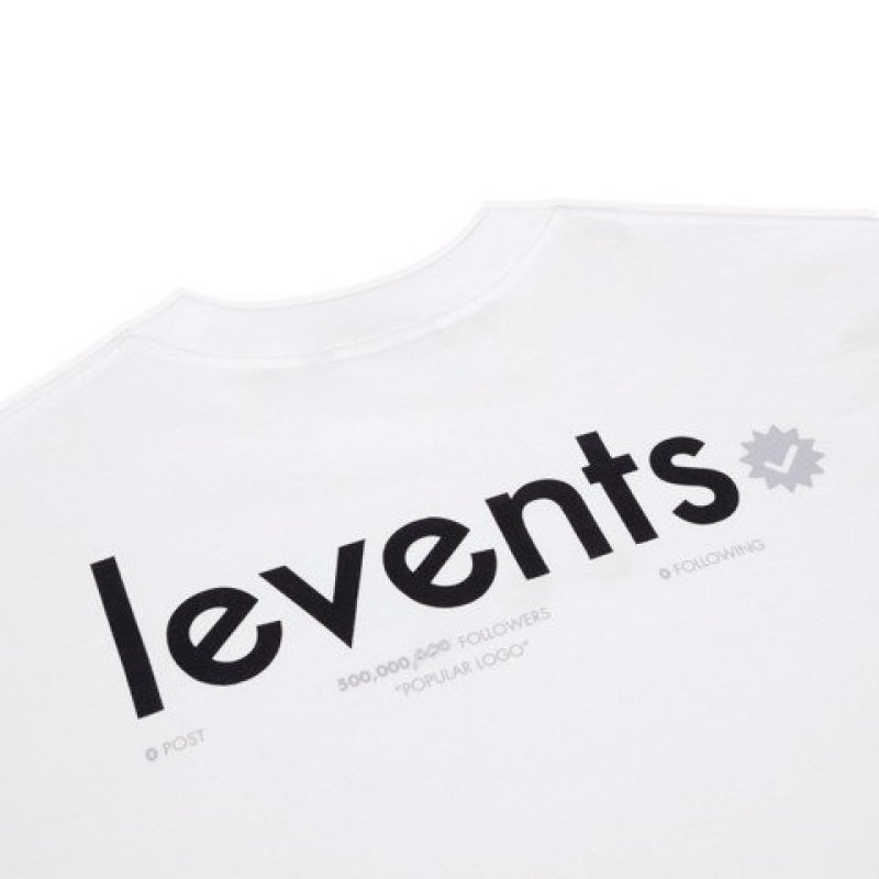 [DF]LEVENTS® Áo thun POPULAR LOGO TEE WHITE/ BLACK