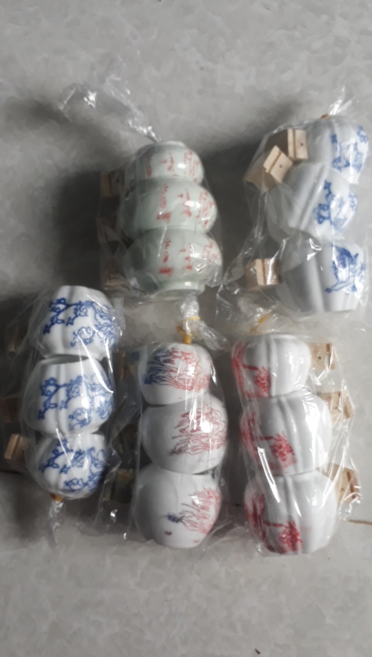 3 bộ Cóng lồng sứ cho lồng mào