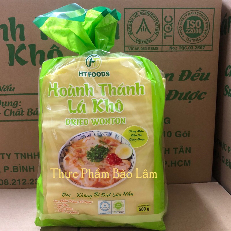 Hoành thánh lá khô bịch 500g