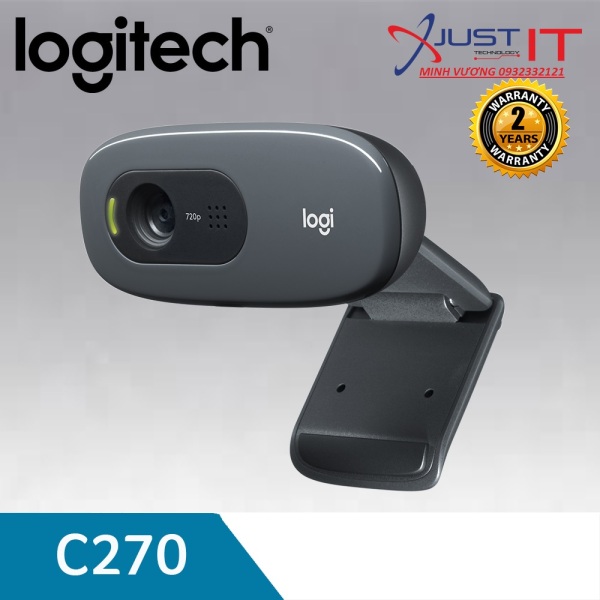 Bảng giá Webcam Logitech C270 video chuẩn HD - với micro giảm tiếng ồn và tự động, cắm và sử dụng ngay.không cần cài đặt Phong Vũ