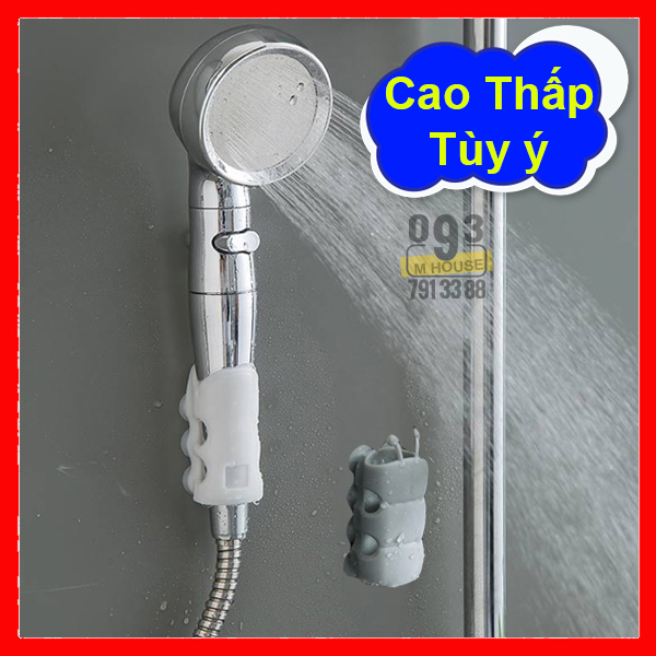 Bathroom Suction Cup Bracket Suction Cup Holder for Shower for over the Wall Durable Reusable Silicone Punch-free Shower Head Holder Reusable Durable Suction Cup Shower Bracket Mount Bathroom Wall Rack Stand Bathroom Accesso