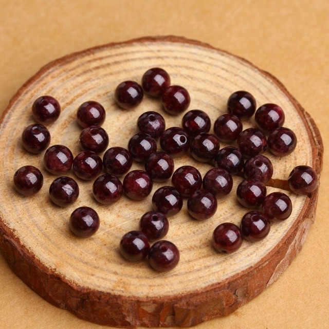 Hạt tròn Garnet làm handmade DIY - MH415