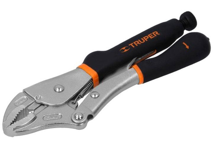 Kềm bấm chết mỏ cong cán đen 254mm truper - 17436