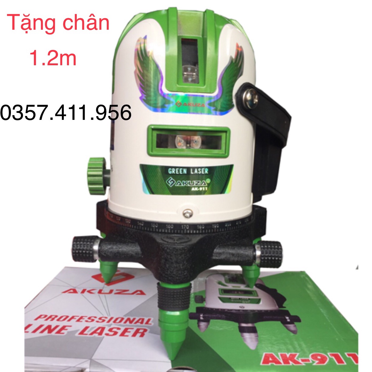 Máy bắn cốt AKURA 5 tia xanh có chỉnh tia AK-911