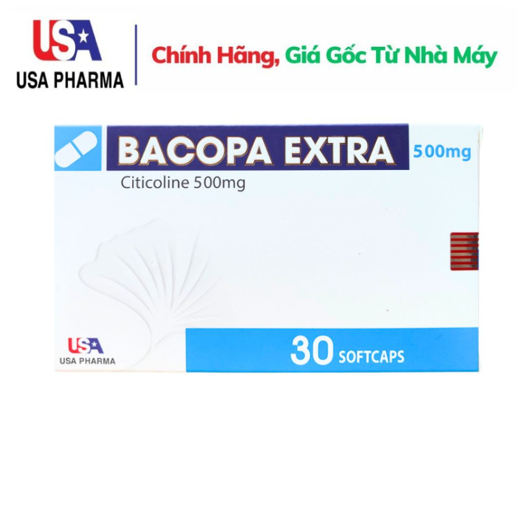 Viên uống tuần hoàn não Bacopa Extra Mediphar - Hộp 30 viên