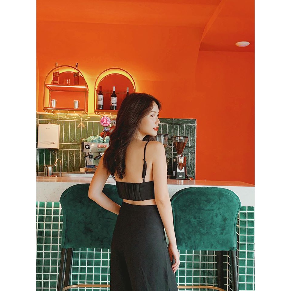 Áo hai dây croptop