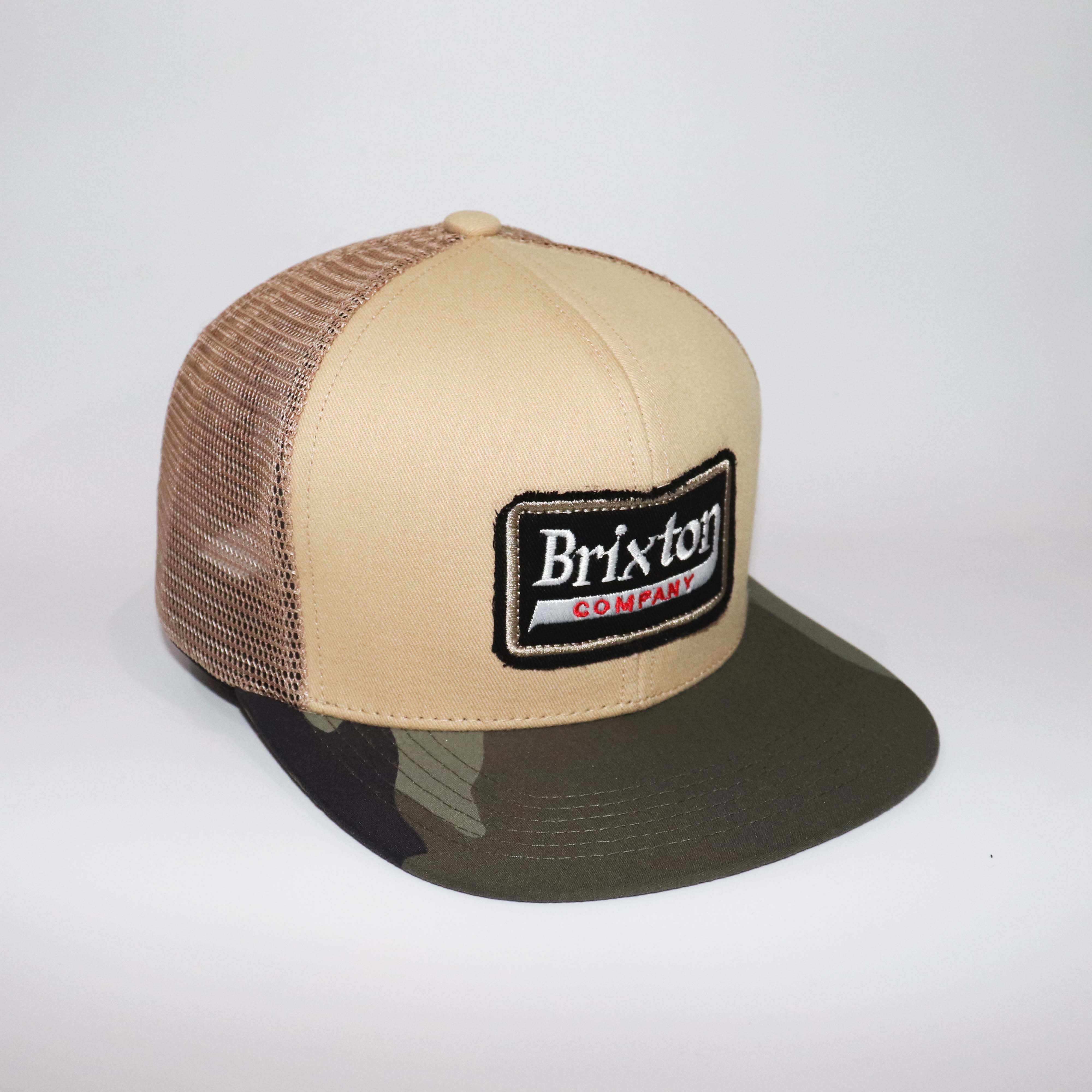 Mũ Snapback NHS BrixtonCamo Lưới Kem phối Camo.