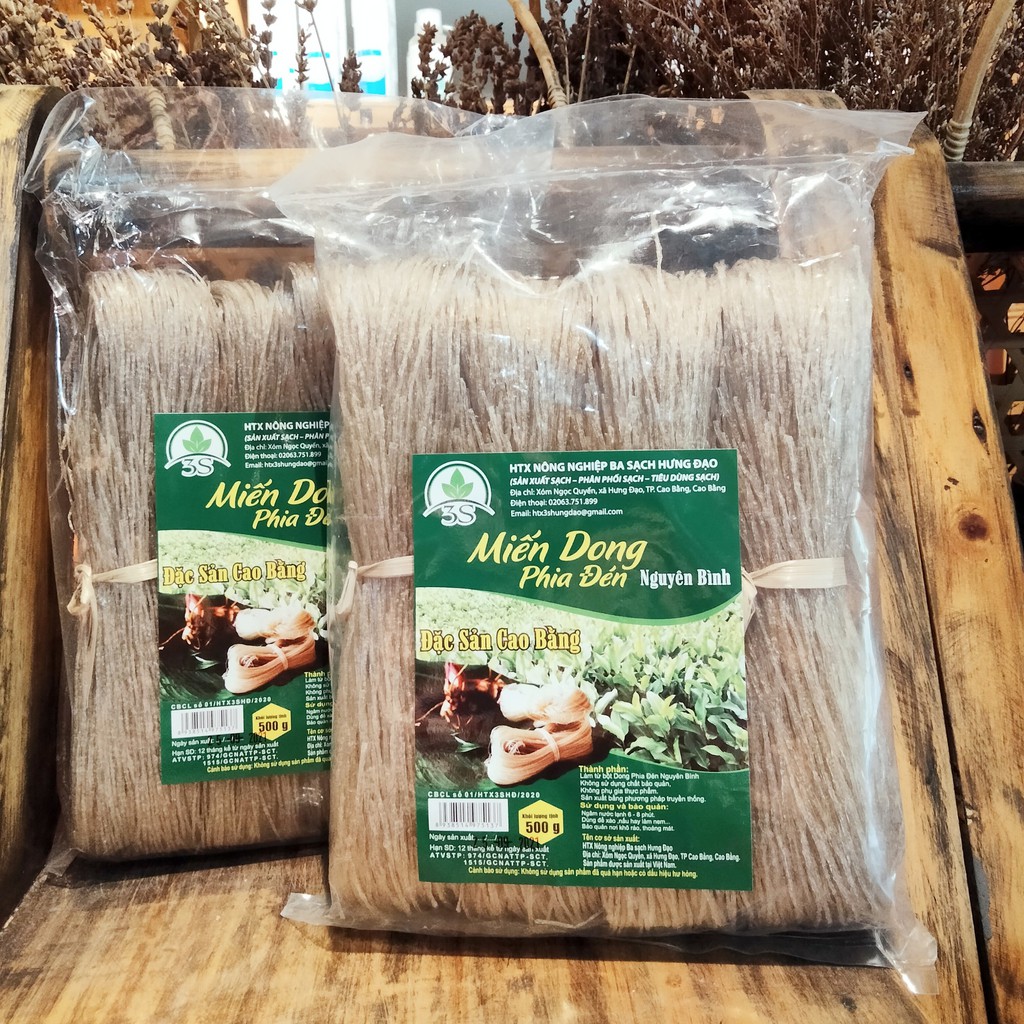 Miến Dong Phia Đén Nguyên Bình - Leaf Organic HCM