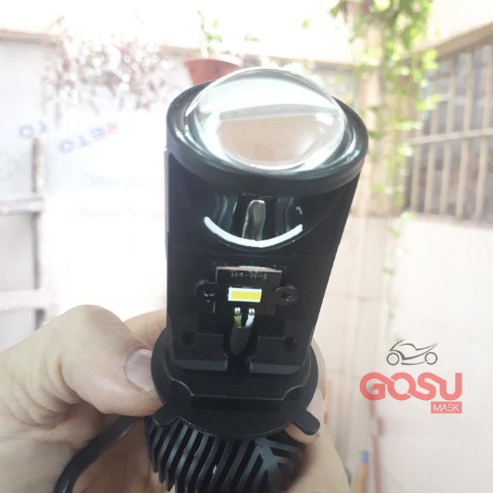 Đèn pha Led bi cầu mini H4 L6K - Đèn pha xe máy