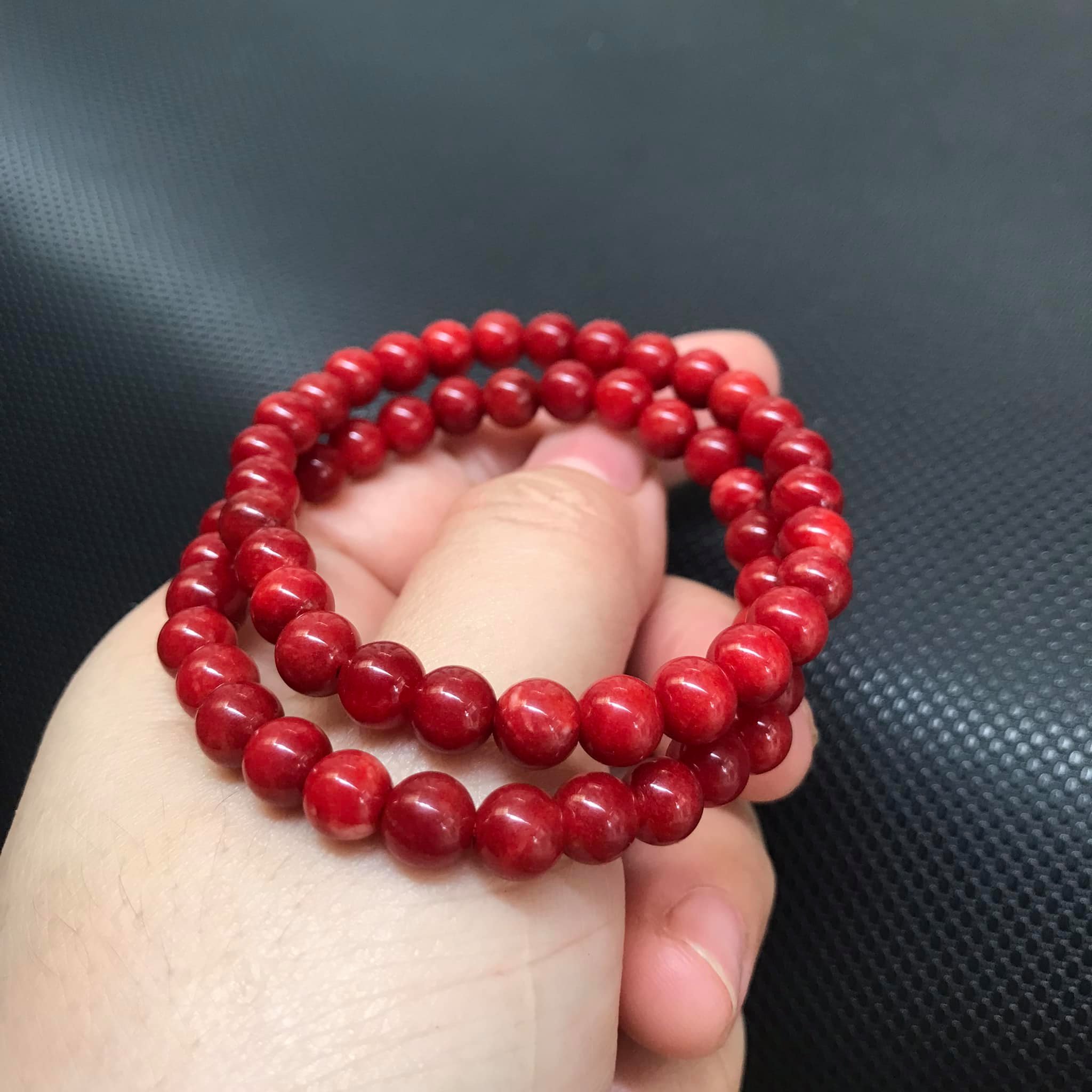 VÒNG TAY CẨM THẠCH HUYẾT SIZE 6LY