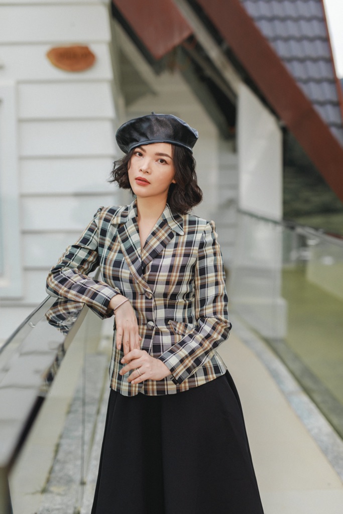 Vest kẻ CLARA MARE