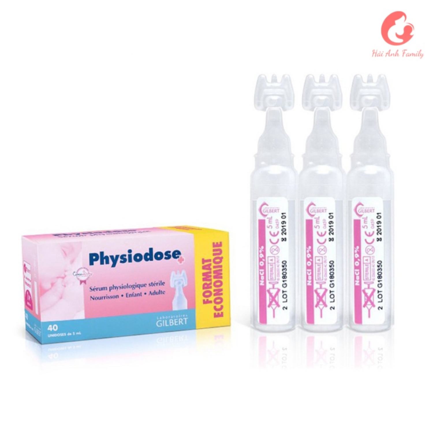Nước muối sinh lý Physiodose (Pháp) cho trẻ sơ sinh