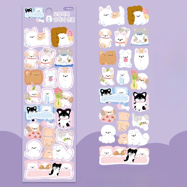 Sticker lấp lánh hình dán trang trí toploader bling bling stickers 066