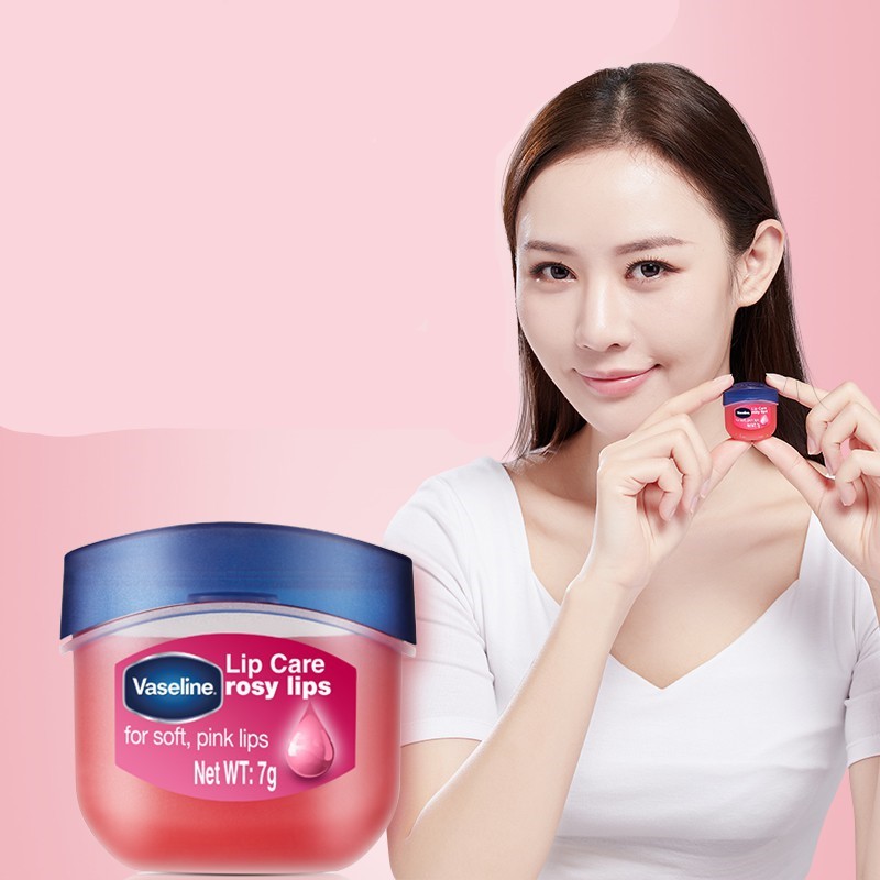 Dưỡng môi hồng và mềm Vaseline Lip Therapy 7g dưỡng ẩm cho môi và làm hồng môi