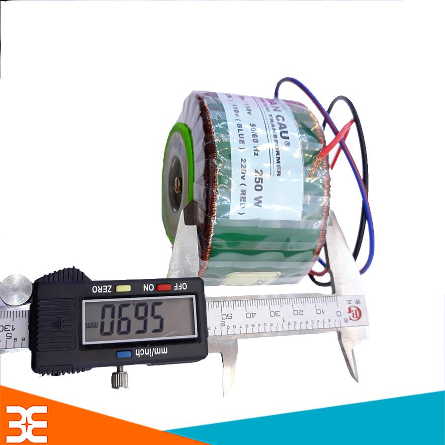 Biến Áp Xuyến 220VAC-110VAC 250W Hoàn Cầu ( Dây Đồng 100% )