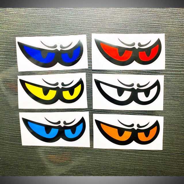 Ddxm - v12/12h - decal tem nổi hình cặp mắt berik đủ màu