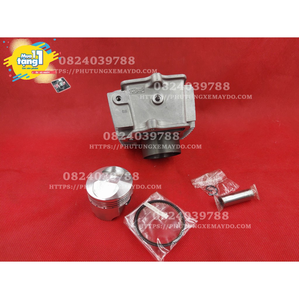 Lòng trái 54 full piston bạc