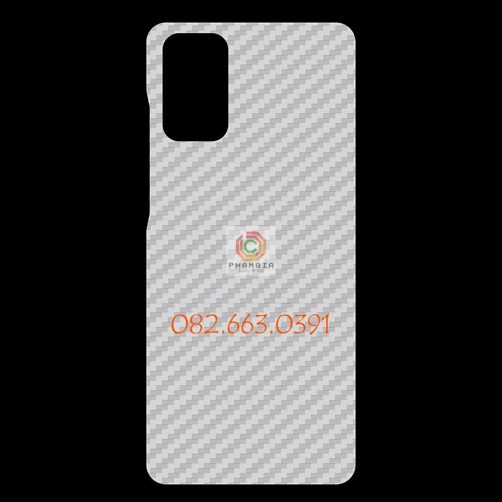 Miếng dán mặt lưng skin carbon Samsung Galaxy S20 Plus
