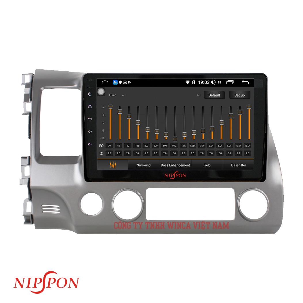 Màn Hình Android Nippon - HONDA CIVIC 2004 - 2011 (TẶNG KÈM SIM 4G + CAMERA HÀNH TRÌNH U6 + CODE VIETMAP)