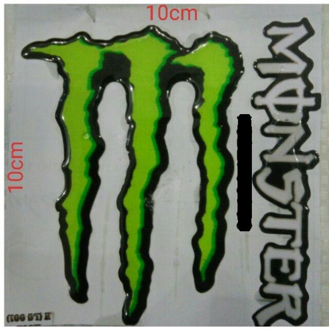 logo Tem Nổi Monster