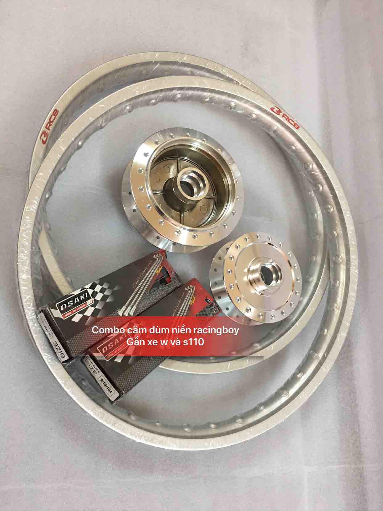 [HCM]Combo 3 món căm đùm niềng RCB xịn