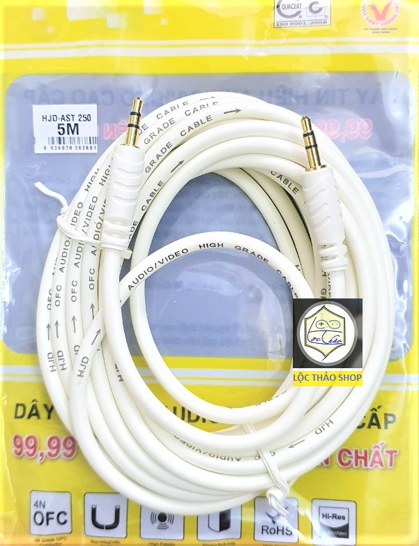 Cáp loa 2 đầu 3.5 dài 5M Cao cấp
